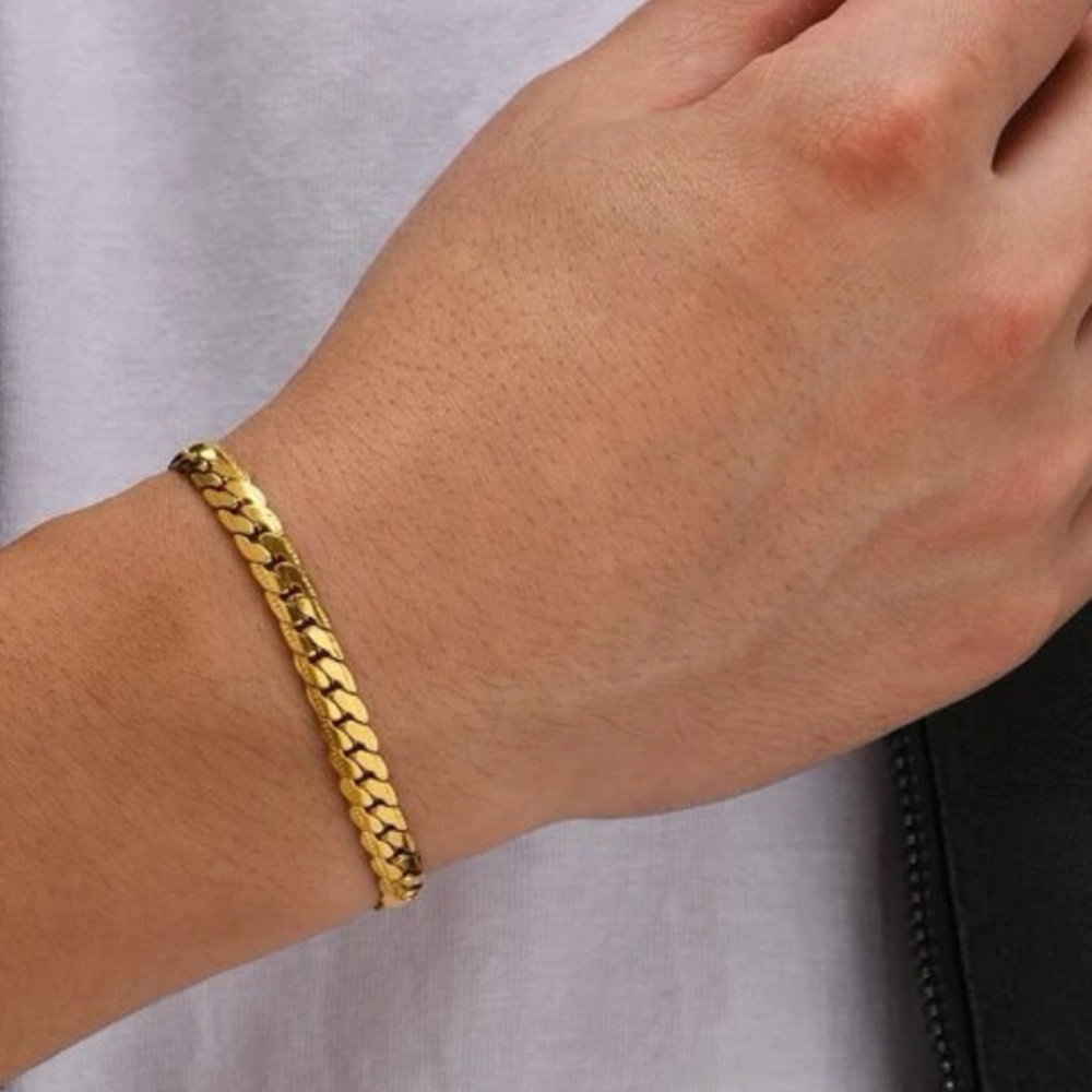 18K Gold Men Bracelet